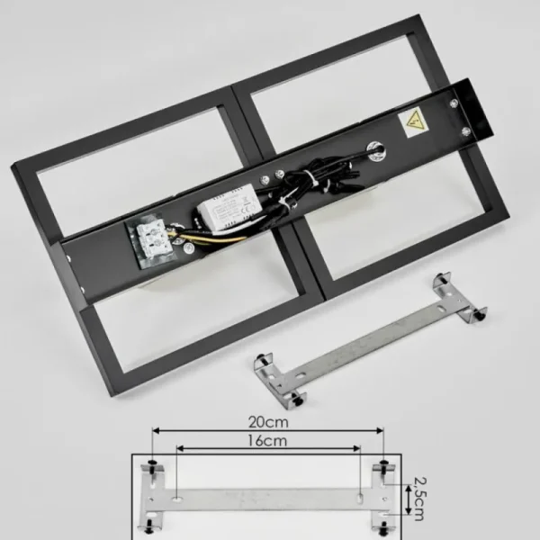 hofstein Plafonnier Reboleiro LED Noir, 3 lumières* Lampes Modernes