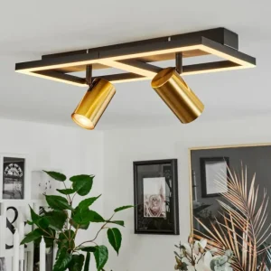hofstein Plafonnier Reboleiro LED Noir, 3 lumières* Lampes Modernes