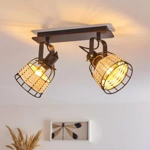 hofstein Plafonnier Recinto Noir, 2 lumières* Lampes Modernes
