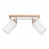 hofstein Plafonnier Represita Bois clair, 2 lumières* Lampes Modernes
