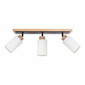 hofstein Plafonnier Represita Bois clair, 3 lumières* Lampes Modernes