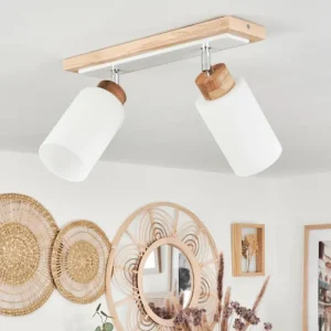 hofstein Plafonnier Represita Écru, Blanc, 2 lumières* Lampes Modernes
