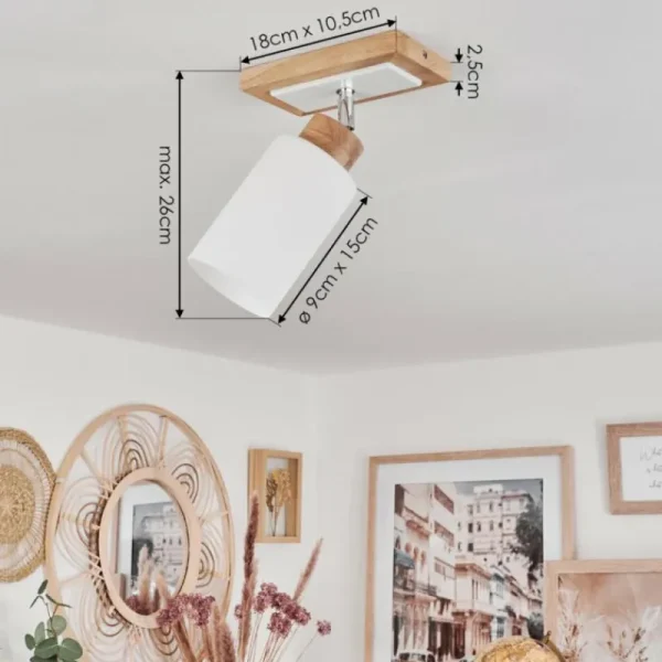 hofstein Plafonnier Represita Écru, Blanc, 1 lumière* Lampes Modernes