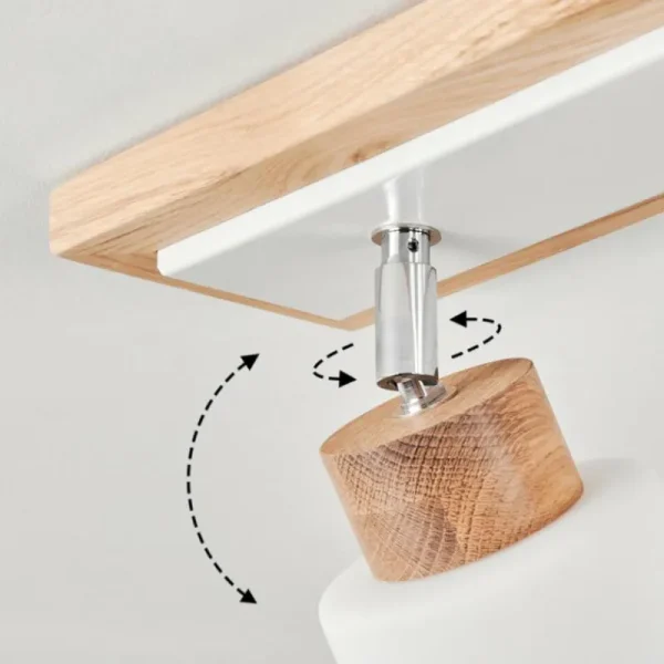 hofstein Plafonnier Represita Écru, Blanc, 2 lumières* Lampes Modernes