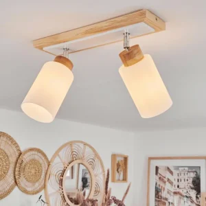 hofstein Plafonnier Represita Écru, Blanc, 2 lumières* Lampes Modernes