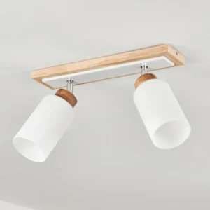 hofstein Plafonnier Represita Écru, Blanc, 2 lumières* Lampes Modernes