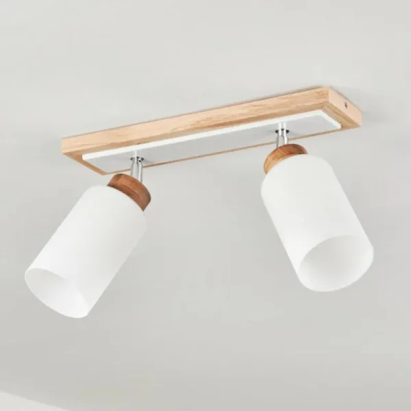 hofstein Plafonnier Represita Écru, Blanc, 2 lumières* Lampes Modernes