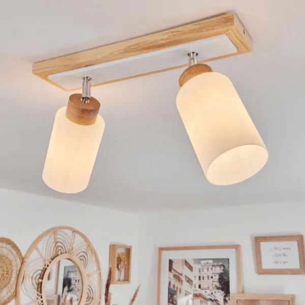 hofstein Plafonnier Represita Écru, Blanc, 2 lumières* Lampes Modernes