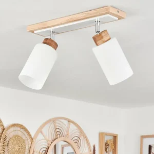 hofstein Plafonnier Represita Écru, Blanc, 2 lumières* Lampes Modernes