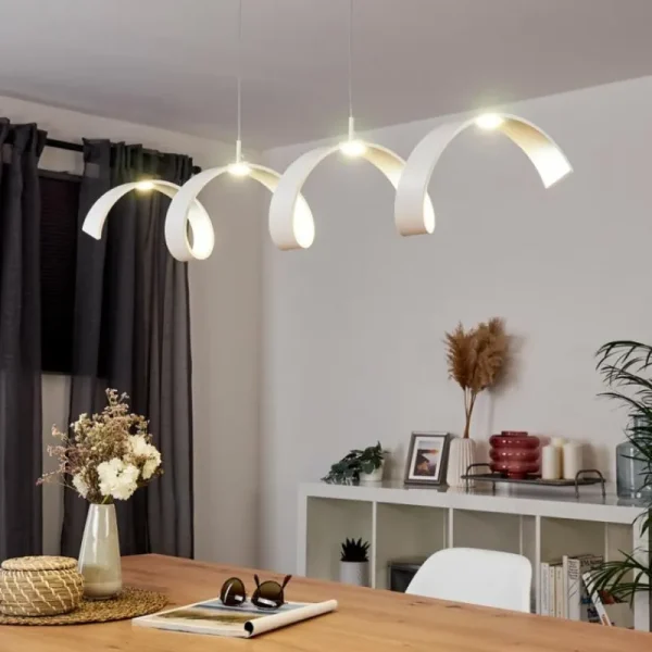 hofstein Plafonnier Rezat LED Blanc, 1 lumière* Lampes Modernes