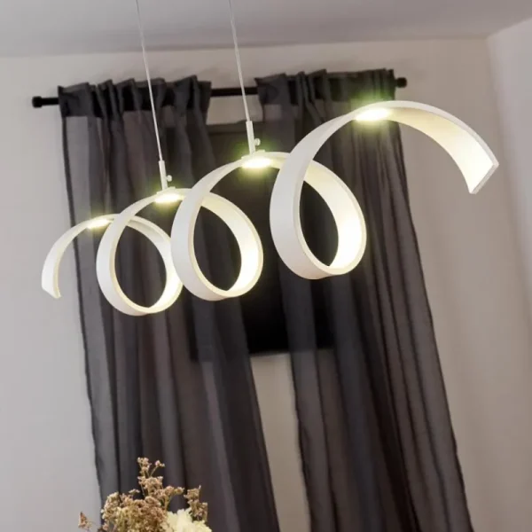 hofstein Plafonnier Rezat LED Blanc, 1 lumière* Lampes Modernes
