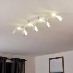 hofstein Plafonnier Rezat LED Blanc, 1 lumière* Lampes Modernes