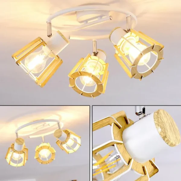 hofstein Plafonnier Rieti Blanc, 3 lumières* Lampes Modernes