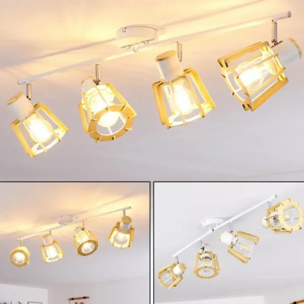 hofstein Plafonnier Rieti Blanc, 4 lumières* Lampes Modernes