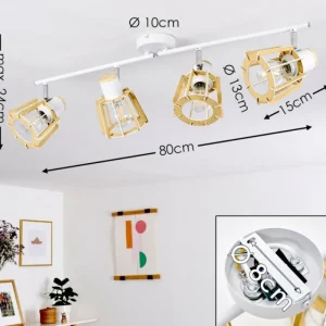 hofstein Plafonnier Rieti Blanc, 4 lumières* Lampes Modernes