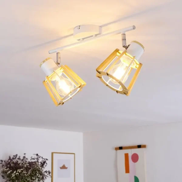 hofstein Plafonnier Rieti Blanc, 2 lumières* Lampes Modernes