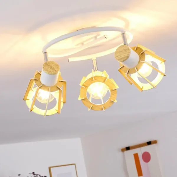 hofstein Plafonnier Rieti Blanc, 3 lumières* Lampes Modernes