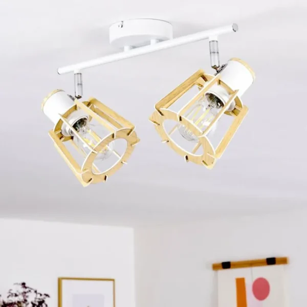 hofstein Plafonnier Rieti Blanc, 2 lumières* Lampes Modernes