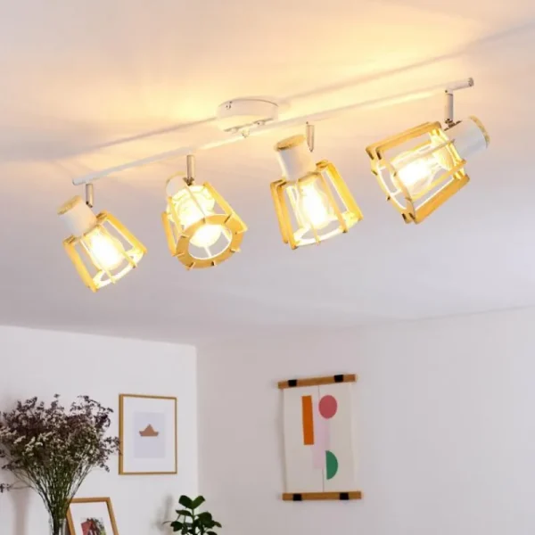 hofstein Plafonnier Rieti Blanc, 4 lumières* Lampes Modernes