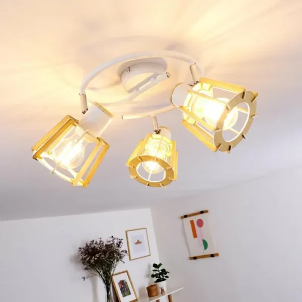 hofstein Plafonnier Rieti Blanc, 3 lumières* Lampes Modernes