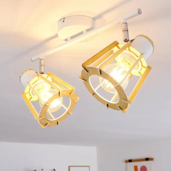 hofstein Plafonnier Rieti Blanc, 2 lumières* Lampes Modernes