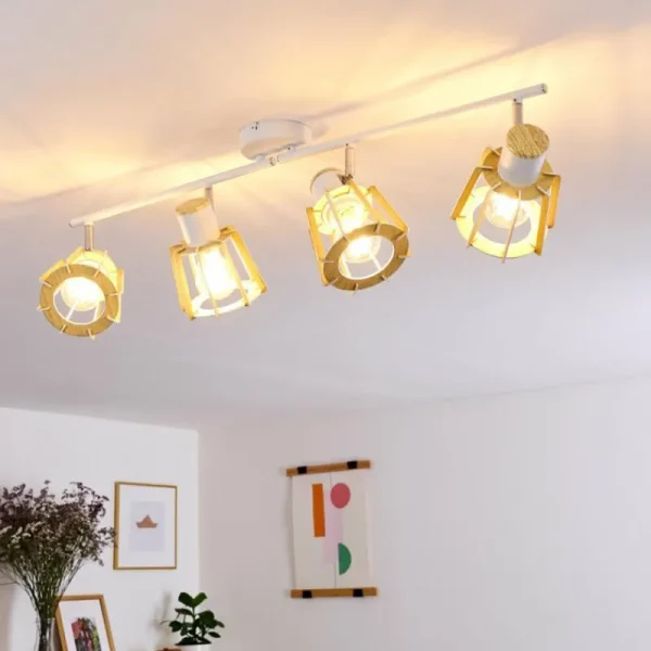 hofstein Plafonnier Rieti Blanc, 4 lumières* Lampes Modernes