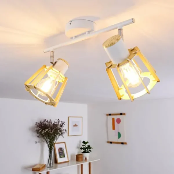 hofstein Plafonnier Rieti Blanc, 2 lumières* Lampes Modernes