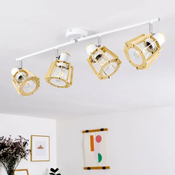 hofstein Plafonnier Rieti Blanc, 4 lumières* Lampes Modernes