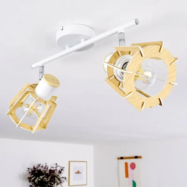 hofstein Plafonnier Rieti Blanc, 2 lumières* Lampes Modernes