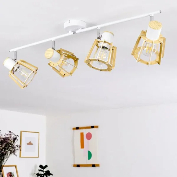 hofstein Plafonnier Rieti Blanc, 4 lumières* Lampes Modernes