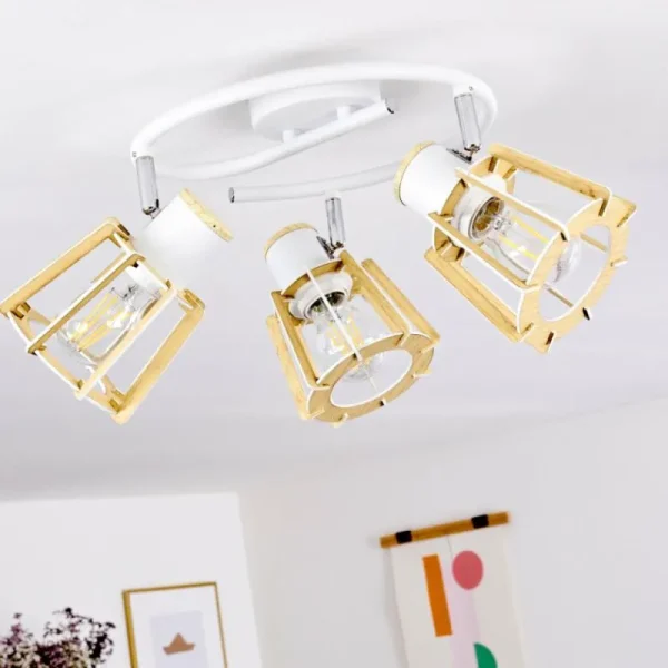 hofstein Plafonnier Rieti Blanc, 3 lumières* Lampes Modernes