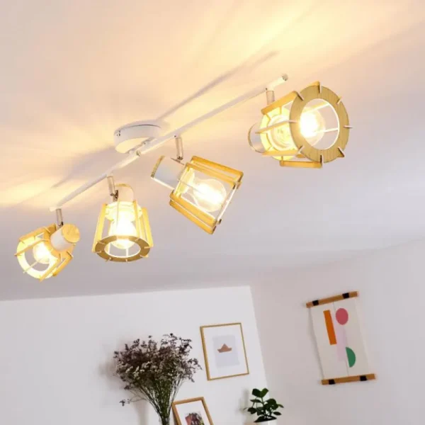 hofstein Plafonnier Rieti Blanc, 4 lumières* Lampes Modernes