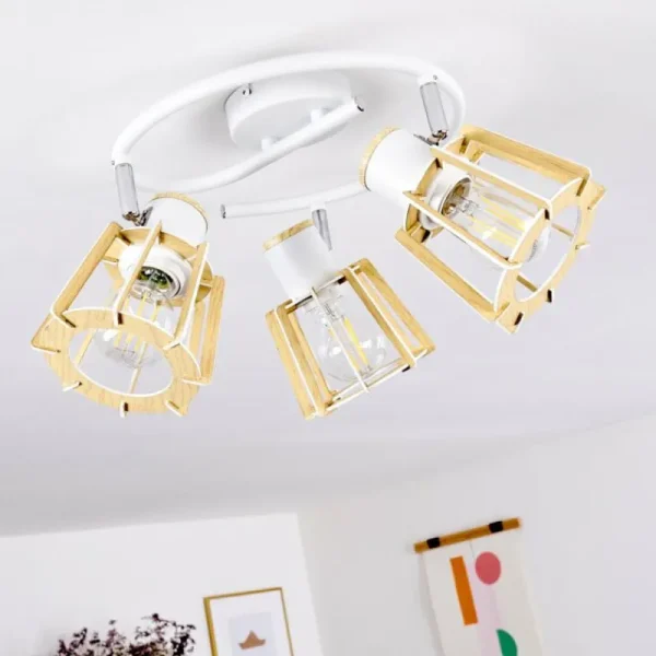 hofstein Plafonnier Rieti Blanc, 3 lumières* Lampes Modernes