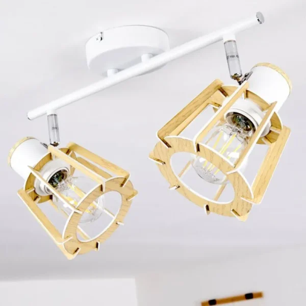 hofstein Plafonnier Rieti Blanc, 2 lumières* Lampes Modernes