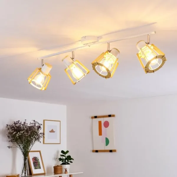 hofstein Plafonnier Rieti Blanc, 4 lumières* Lampes Modernes