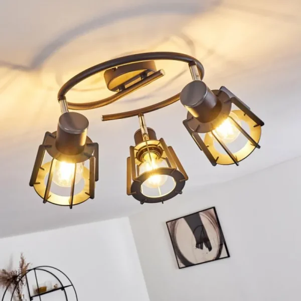 hofstein Plafonnier Rieti Noir, 3 lumières* Lampes Modernes