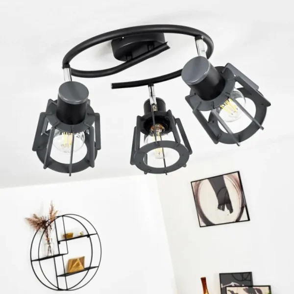 hofstein Plafonnier Rieti Noir, 3 lumières* Lampes Modernes