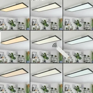 hofstein Plafonnier Ringuelet LED Blanc, 1 lumière, Télécommandes* Lampes Modernes