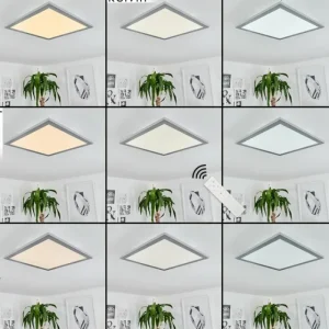 hofstein Plafonnier Ringuelet LED Blanc, 1 lumière, Télécommandes* Lampes Modernes