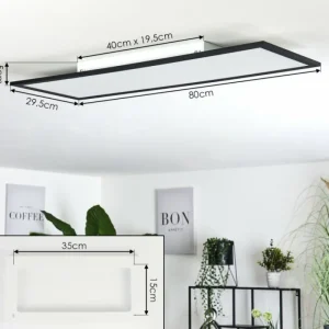hofstein Plafonnier Ringuelet LED Blanc, 1 lumière, Télécommandes* Lampes Modernes