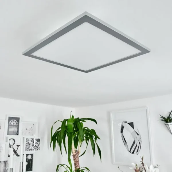hofstein Plafonnier Ringuelet LED Blanc, 1 lumière, Télécommandes* Lampes Modernes