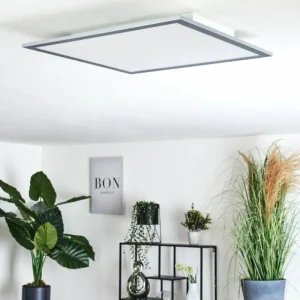 hofstein Plafonnier Ringuelet LED Blanc, 1 lumière, Télécommandes* Lampes Modernes