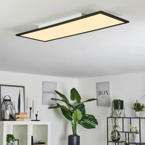 hofstein Plafonnier Ringuelet LED Blanc, 1 lumière, Télécommandes* Lampes Modernes