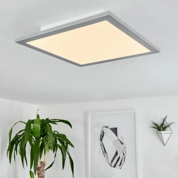 hofstein Plafonnier Ringuelet LED Blanc, 1 lumière, Télécommandes* Lampes Modernes