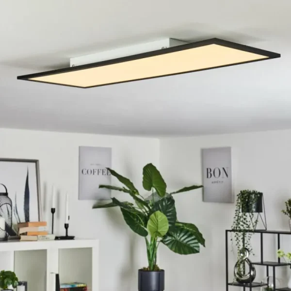 hofstein Plafonnier Ringuelet LED Blanc, 1 lumière, Télécommandes* Lampes Modernes