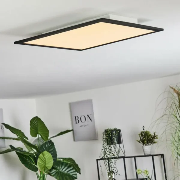 hofstein Plafonnier Ringuelet LED Blanc, 1 lumière, Télécommandes* Lampes Modernes