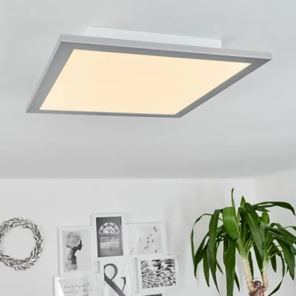 hofstein Plafonnier Ringuelet LED Blanc, 1 lumière, Télécommandes* Lampes Modernes