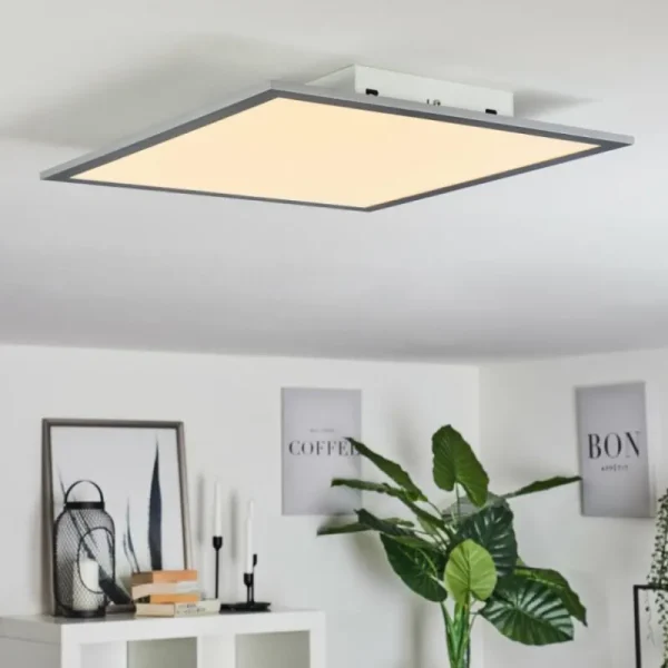 hofstein Plafonnier Ringuelet LED Blanc, 1 lumière, Télécommandes* Lampes Modernes