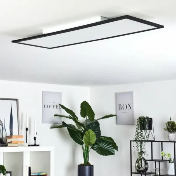 hofstein Plafonnier Ringuelet LED Blanc, 1 lumière, Télécommandes* Lampes Modernes