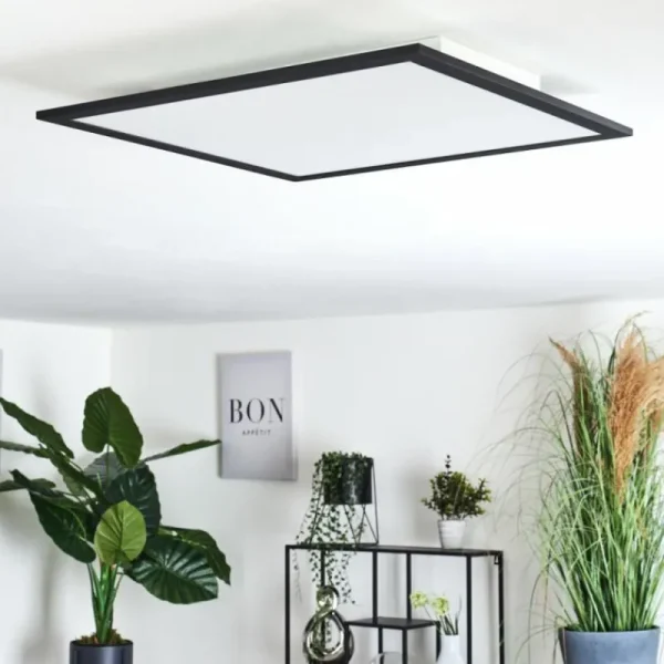 hofstein Plafonnier Ringuelet LED Blanc, 1 lumière, Télécommandes* Lampes Modernes